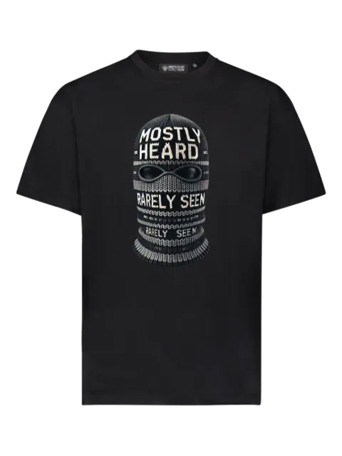 Mostly Heard Rarely Seen Ski Mask cotton T-shirt Black MH08BET01