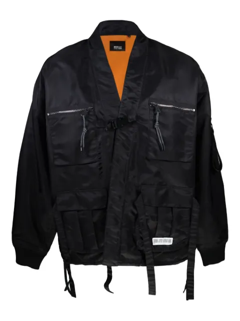 Mostly Heard Rarely Seen emroidered-logo bomber jacket Black MH08BEX02