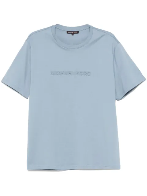 Michael Kors embossed-logo T-shirt Blue CF4529H1V2