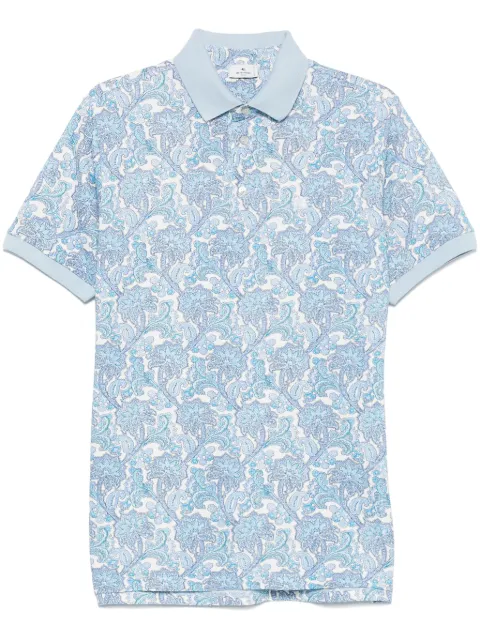 ETRO paisley polo shirt Blue MRMD0004AK609