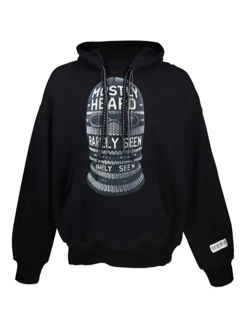 Mostly Heard Rarely Seen balaclava-print hoodie Black MH08BEKH03