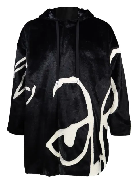 Haculla faces fur jacket Black HA08BEX02