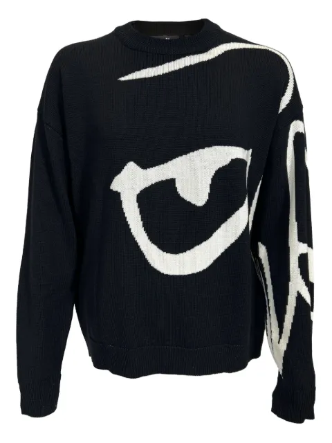 Haculla The Face cotton sweater Black HA08BESK01
