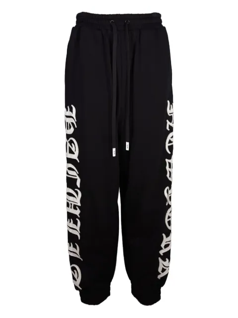 Haculla NYC side-panel embroidered track pants Black HA08BEKB03