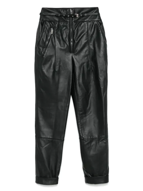 MITILIANE COUTURE leather trousers Black 5942664548977