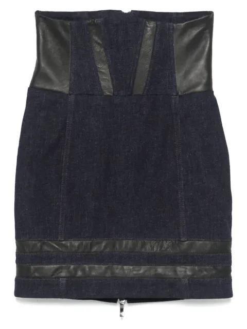 MITILIANE COUTURE high-waist mini skirt Blue 5942664548953