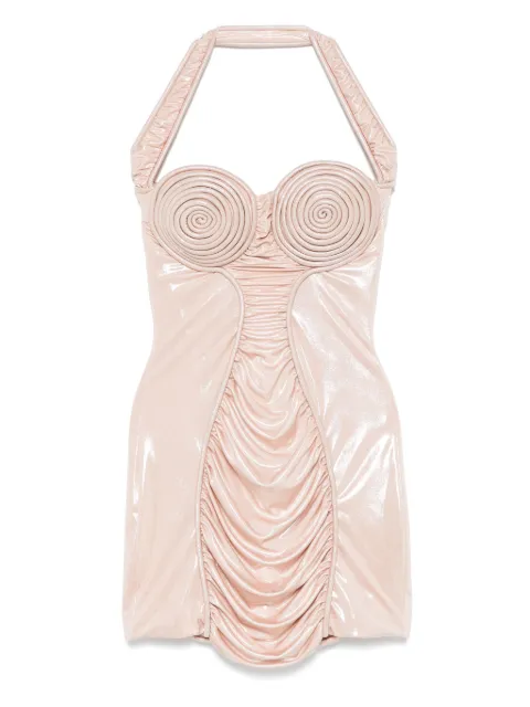 MITILIANE COUTURE spiral-cup mini dress Neutrals 5942664549196