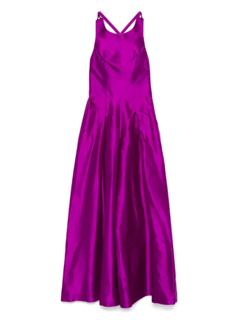 MITILIANE COUTURE shantung silk jumpsuit Purple 5942664549035