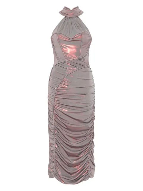 MITILIANE COUTURE draped midi dress Grey 5942664549127