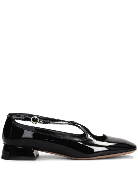 A.Bocca leather ballerina shoes Black AB2400