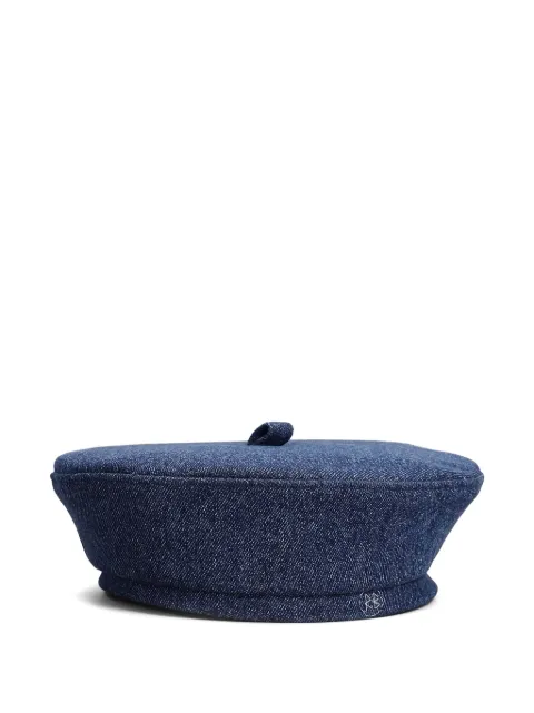 Ruslan Baginskiy denim beret Blue BRT078CJNSPT