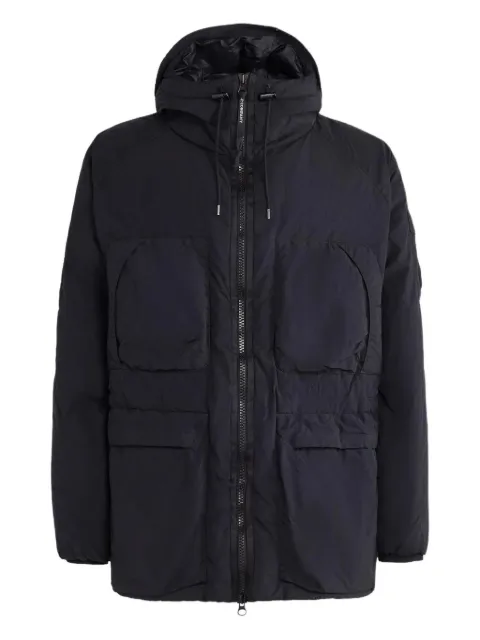 C.P. Company hooded puffer jacket Black 15CMOW252A005991G999