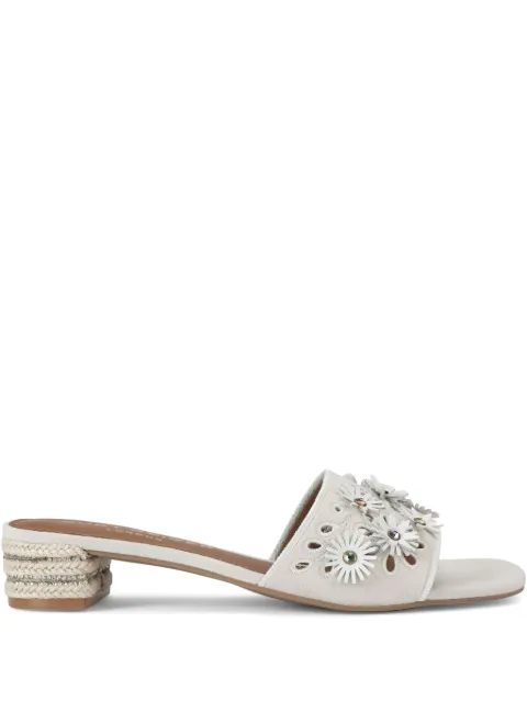 Kurt Geiger London 40mm Flower low sandals Neutrals 4493544209