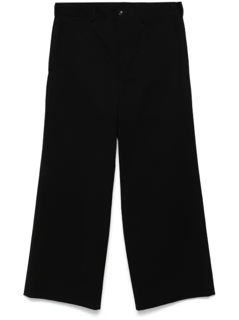 Black Comme Des Garçons twill trousers Black 1OP004052