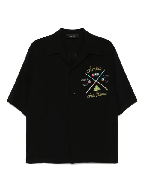AMIRI pool cue bowling shirt Black AMSTCA1078