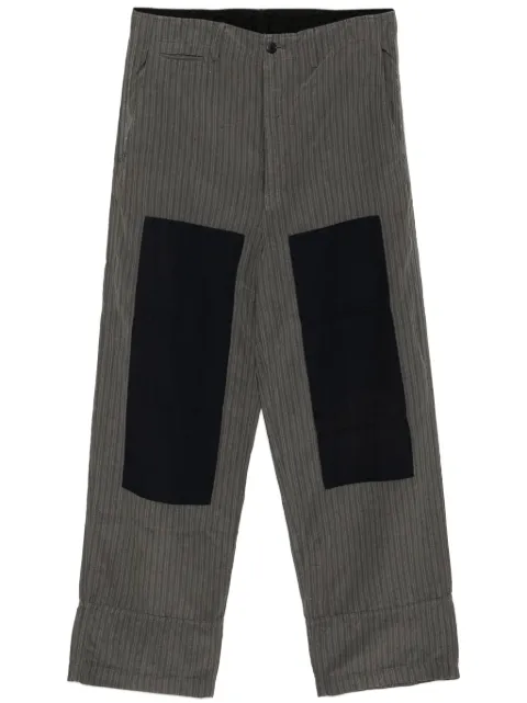 visvim patchwork design trousers Blue 0125105008010