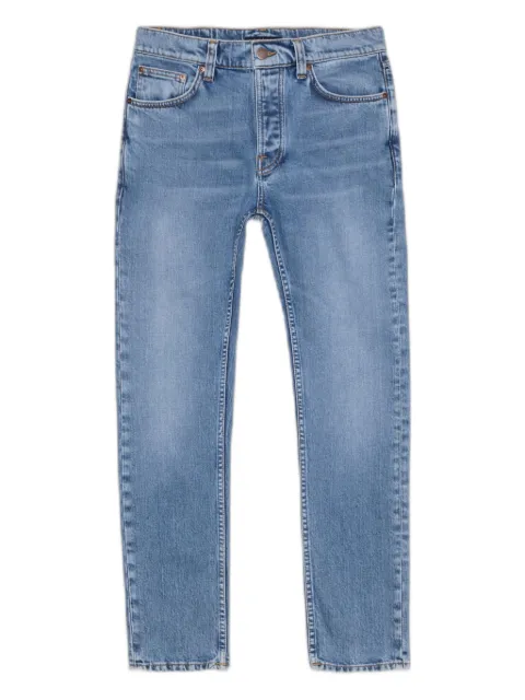 Nudie Jeans whiskering-effect jeans Blue 114801