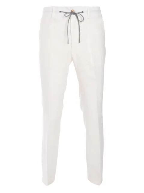 Luciano Barbera linen trousers White 11464945020