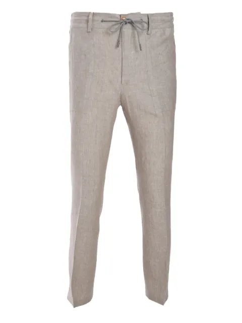Luciano Barbera linen trousers Neutrals 11464945020