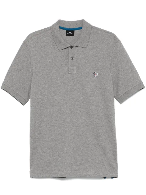 PS Paul Smith zebra-patch polo shirt Grey M2R183KPZEBRA