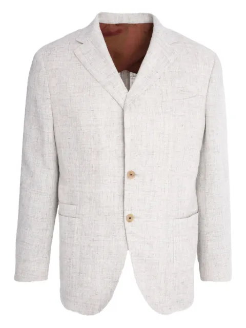 Luciano Barbera three-button jacket Neutrals 111P2515033