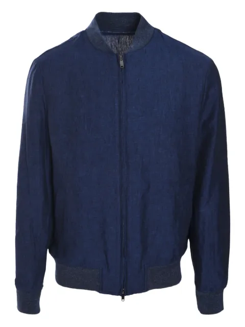 Luciano Barbera linen jacket Blue 11815145020