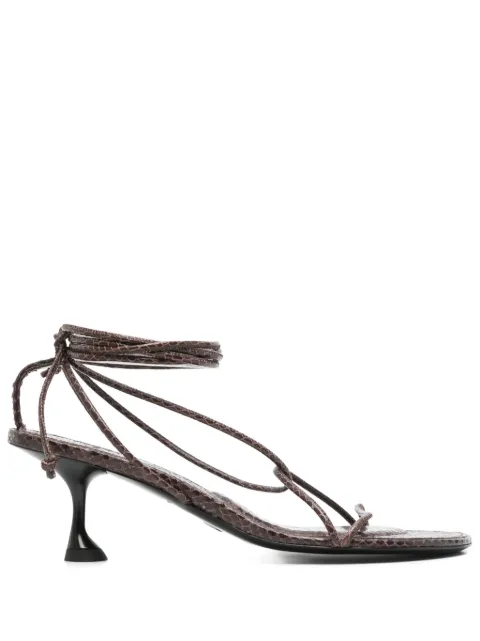 Proenza Schouler 60mm Tee sandals Brown SH251014