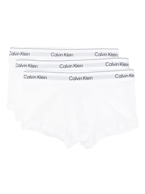 Calvin Klein Underwear logo-waistband briefs (pack of three) White LV00NB4389