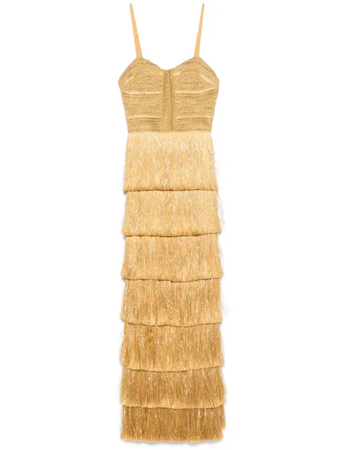 PatBO Pampas gown Gold VEL30933US