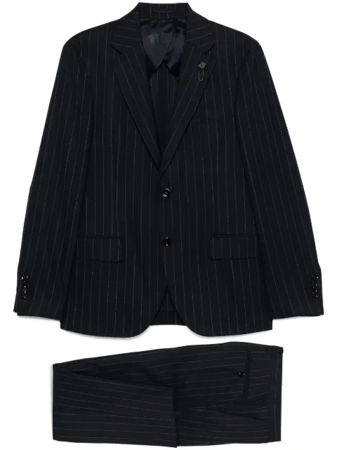 Lardini pinstriped suit Blue ES787AEEQSK62409