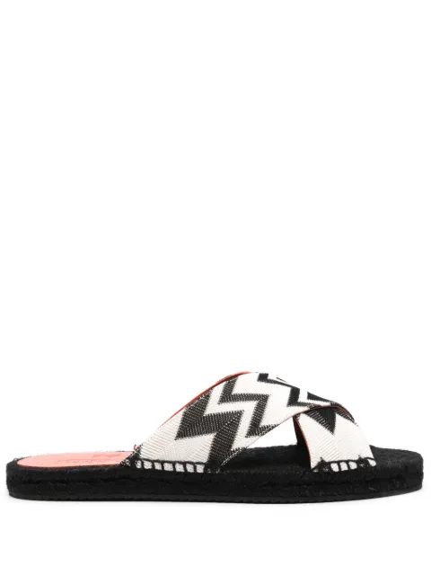 Missoni cross-straps espadrilles Black MWB005