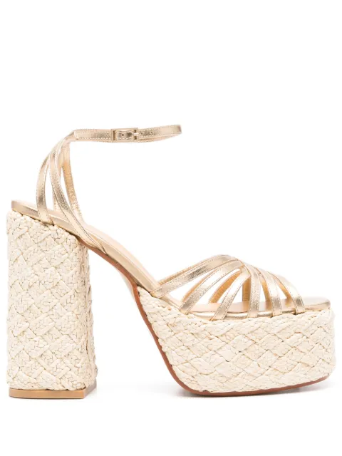 Castañer 130mm Farah sandals Gold 0256153000