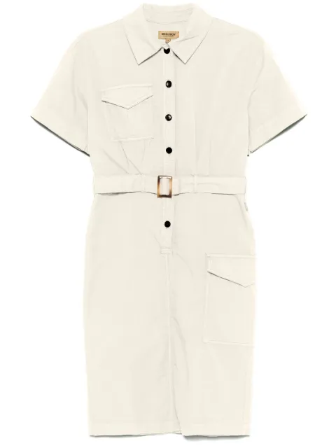 Woolrich belted shirt dress Neutrals WWDR0185FRUT3665