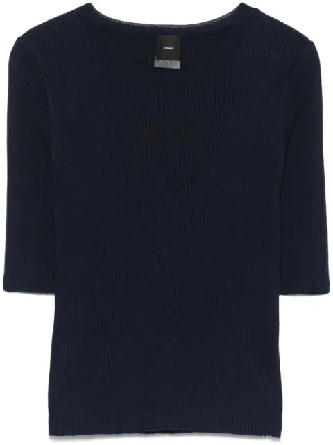 PINKO Love Birds T-shirt Blue 102017A1KW