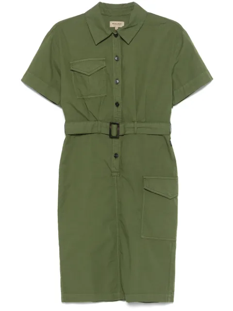 Woolrich belted shirt dress Green WWDR0185FRUT3665