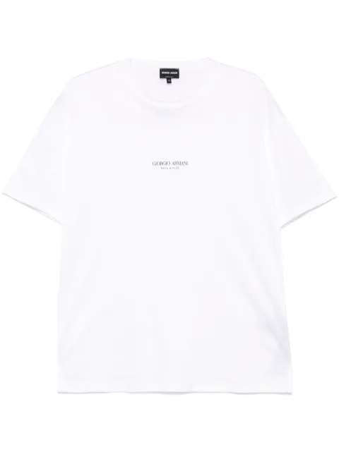 Giorgio Armani logo-print T-shirt White GM001085TE10629