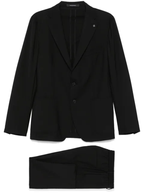 Tagliatore brooch-detail suit Black ADAKAR22K14520060U