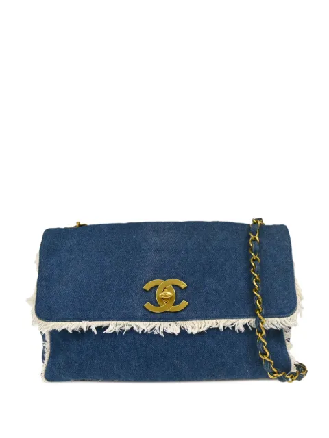 CHANEL Pre-Owned 1992 Classic Flap shoulder bag Blue 2825718