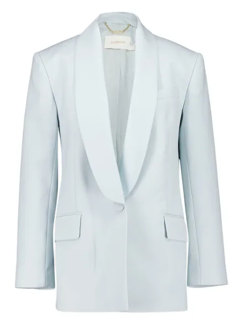 ZIMMERMANN shawl-collar single-breasted jacket Blue 2957JS251
