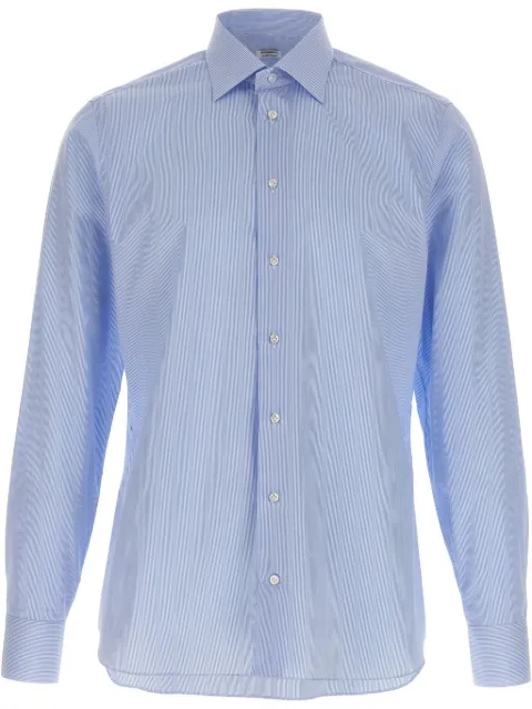 BORRIELLO NAPOLI striped shirt Blue 190261