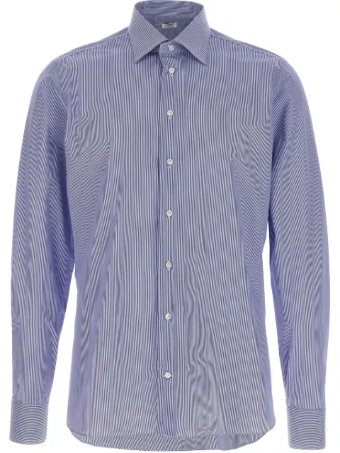 BORRIELLO NAPOLI striped shirt Blue 190262