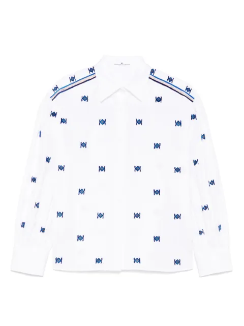 Ermanno Scervino flocked motif shirt White D462K345BQP