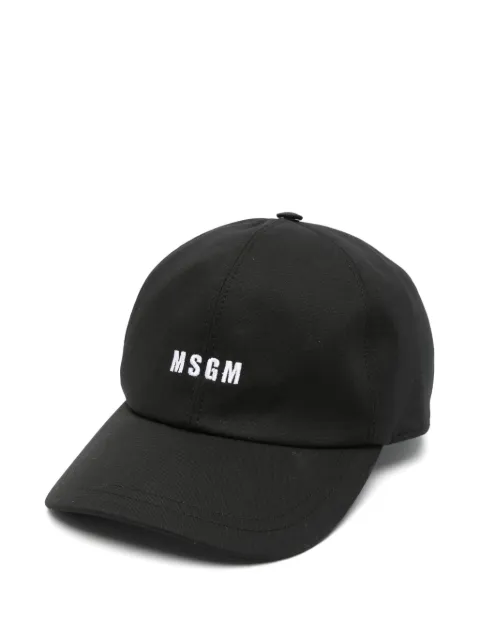 MSGM logo-embroidered baseball cap Black 3840ML04257126