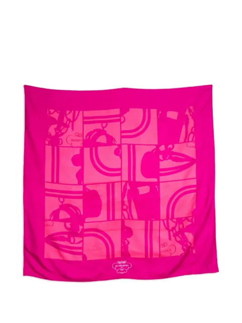 Hermès Pre-Owned 2003 x Hugo Grygkar scarf Pink 15015885