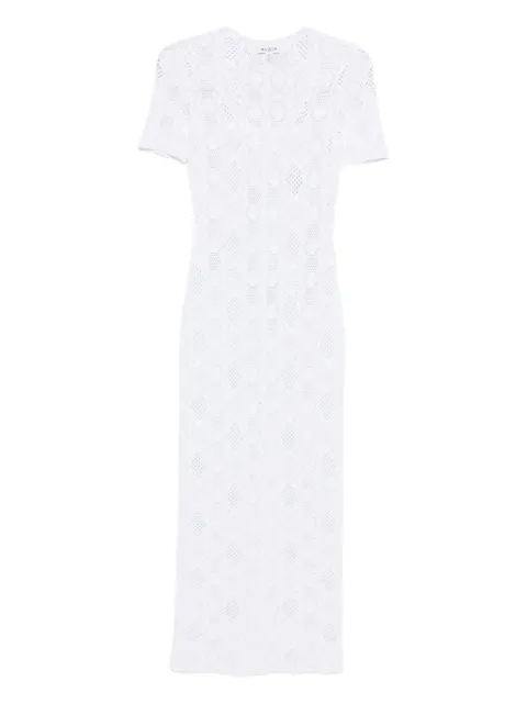 Alaïa python-lace knit dress White AA9R2737K073B