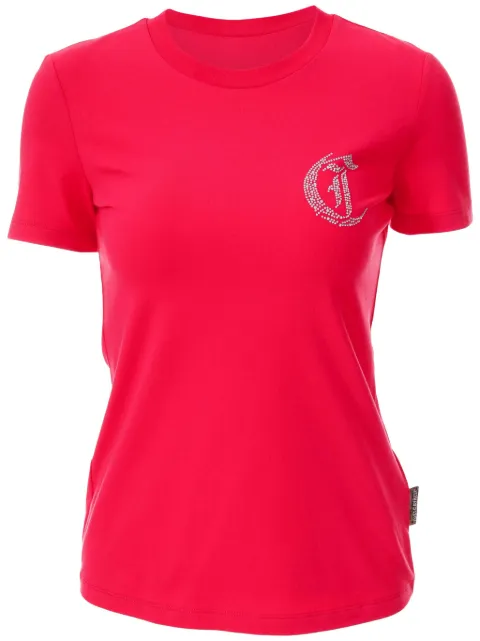 Just Cavalli logo-embellished T-shirt Pink 78PAHE11CJ112