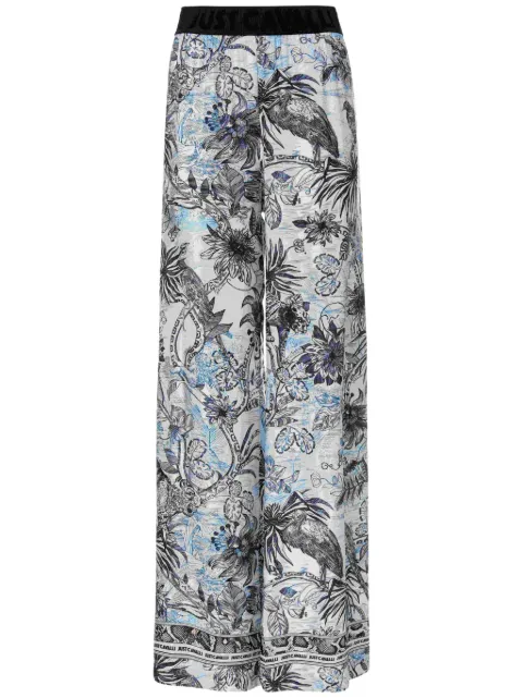 Just Cavalli floral-print trousers White 78PAA120NS605