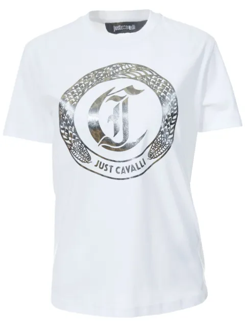 Just Cavalli logo-print T-shirt 78PAHT14CJ500
