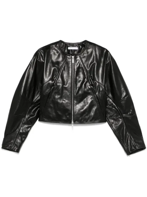 Helmut Lang Articulated leather jacket Black P01HW102