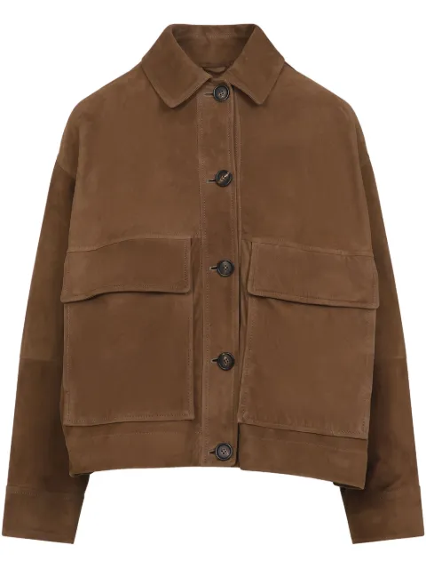 Brunello Cucinelli suede jacket Brown MPCAI7762C7495